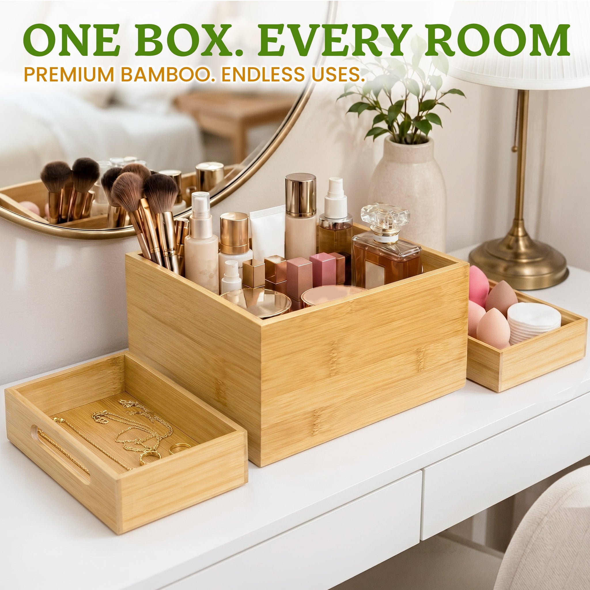 Bamboo Storage Boxes