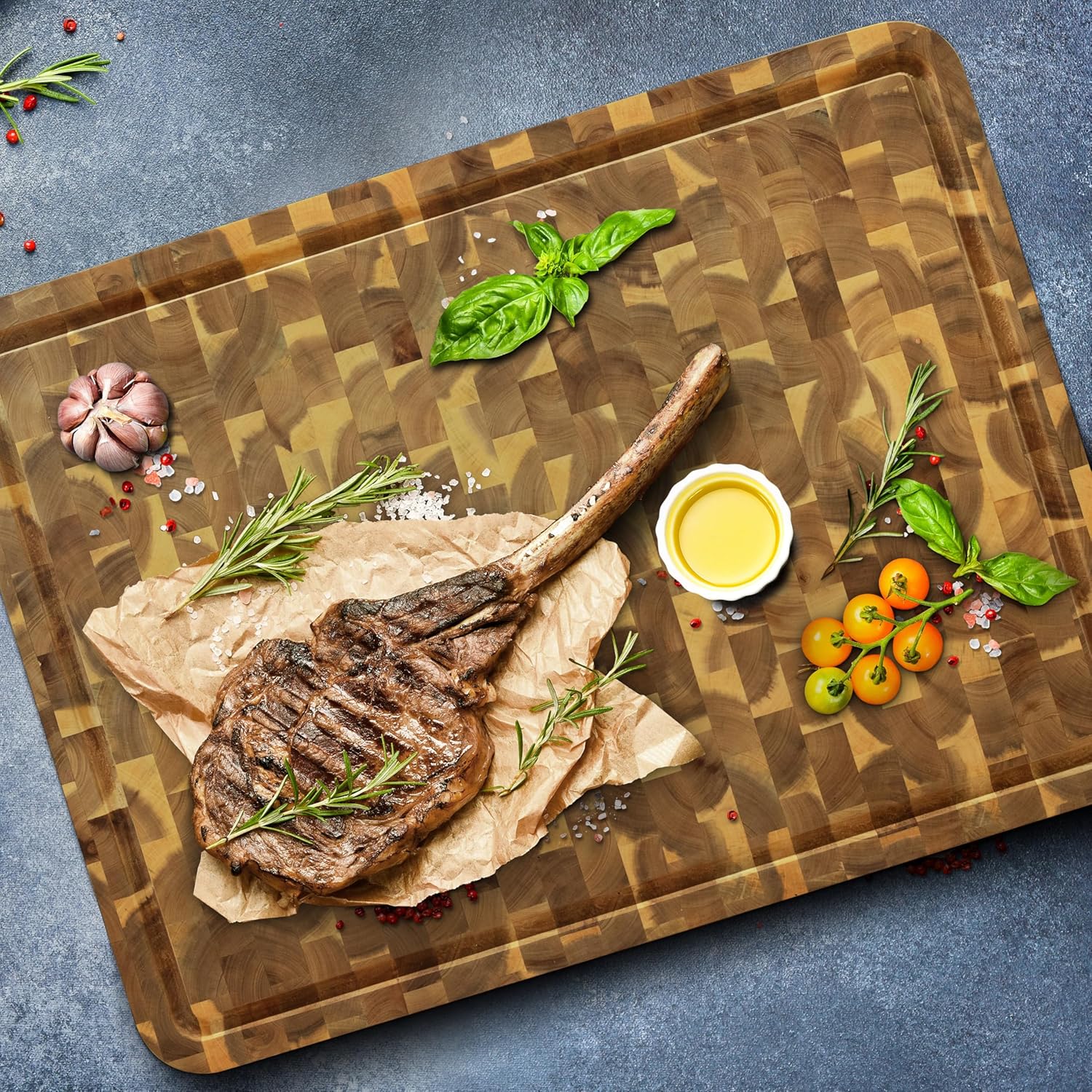 HOMESTEAD End Grain Cutting Board - 24 x 18 Inch