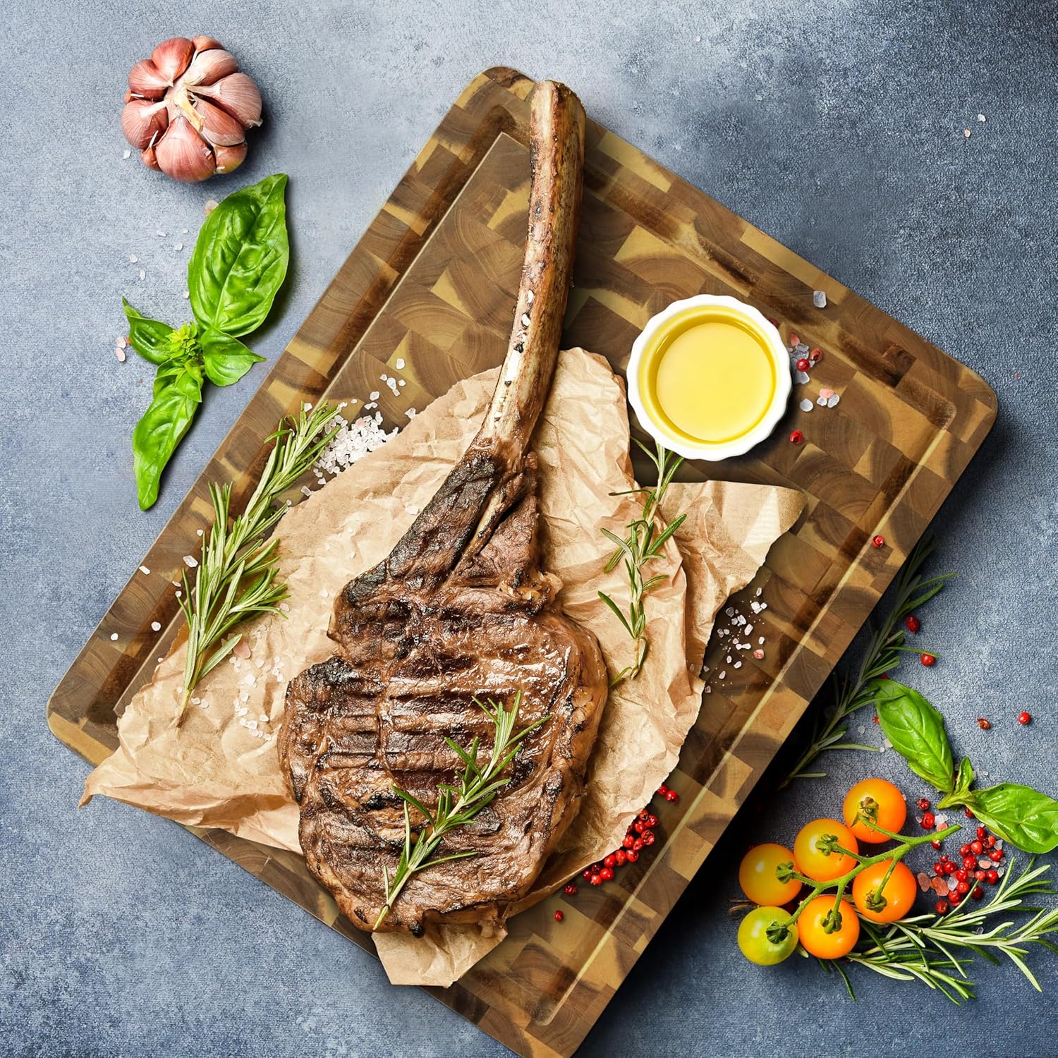 HOMESTEAD End Grain Cutting Board - 17.5 x 13.5 Inch