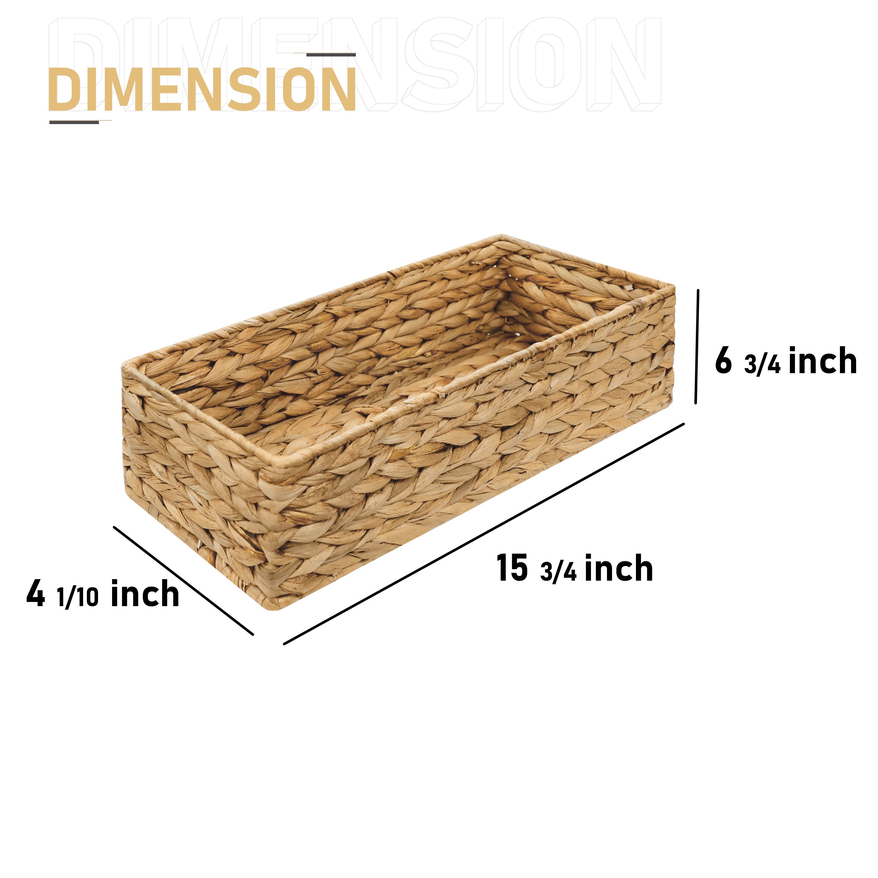 Homestead 2-Pack Water Hyacinth Organizing Baskets