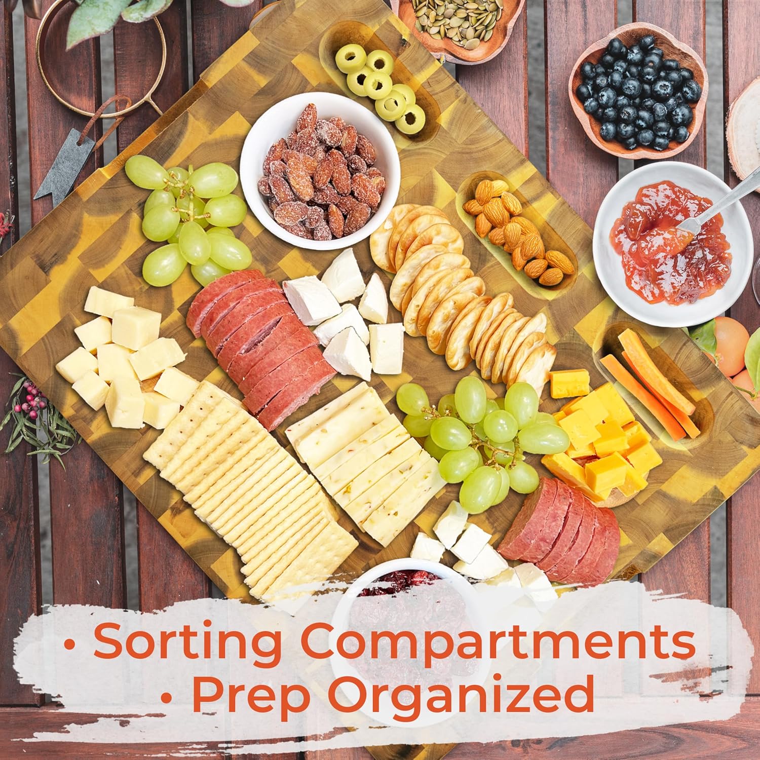 HOMESTEAD End Grain Cutting Board - 17.5 x 13.5 Inch