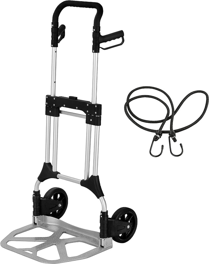 Olympia Tools 440 Lb Folding Hand Truck and Dolly with Telescoping Handle and Bungee Cord for Moving