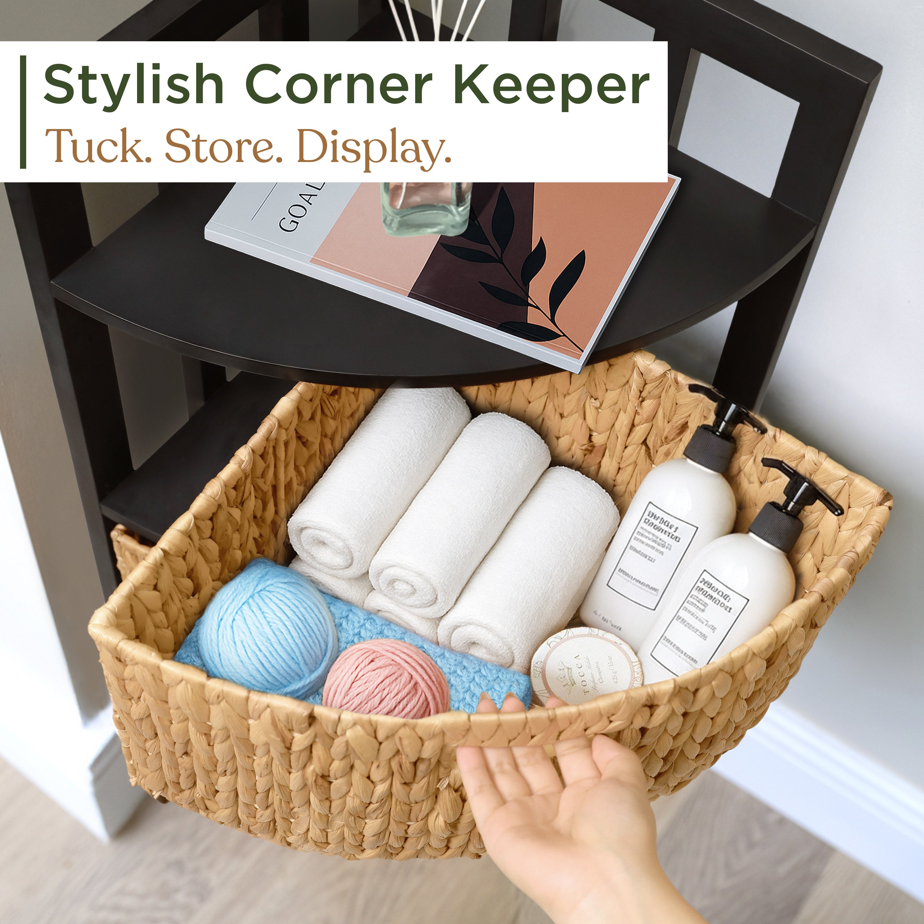 Homestead Wicker Corner Storage