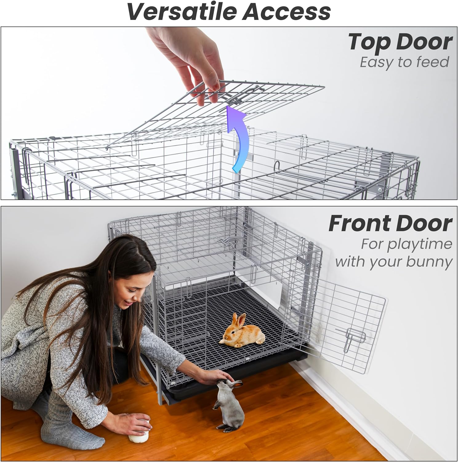 Easy clean bunny cage hotsell