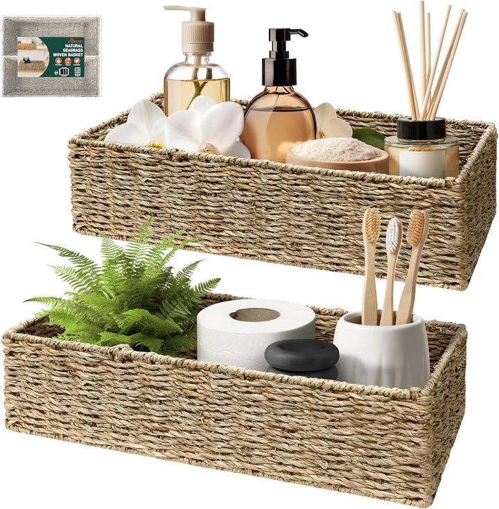 Homestead 2-Pack Seagrass Organizing Baskets
