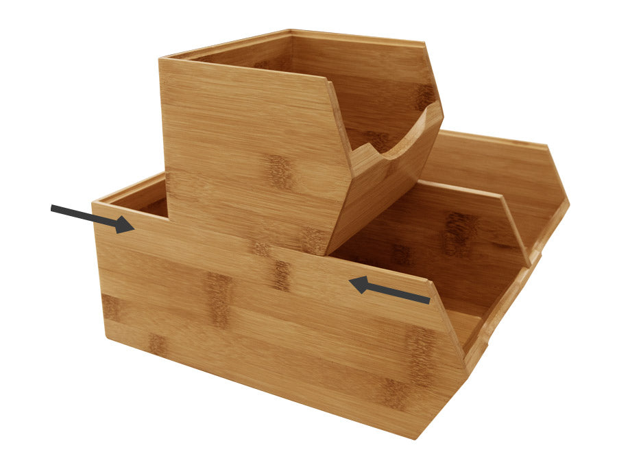 Homestead Bamboo Pantry Storage Bins