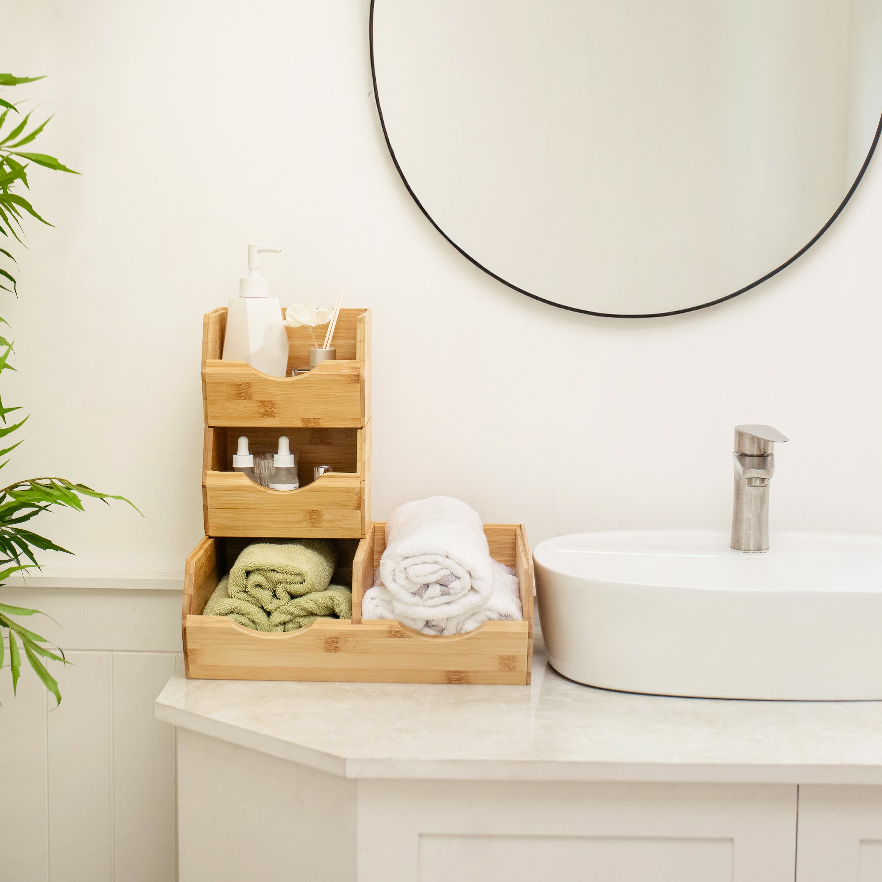 Homestead Bamboo Pantry Storage Bins