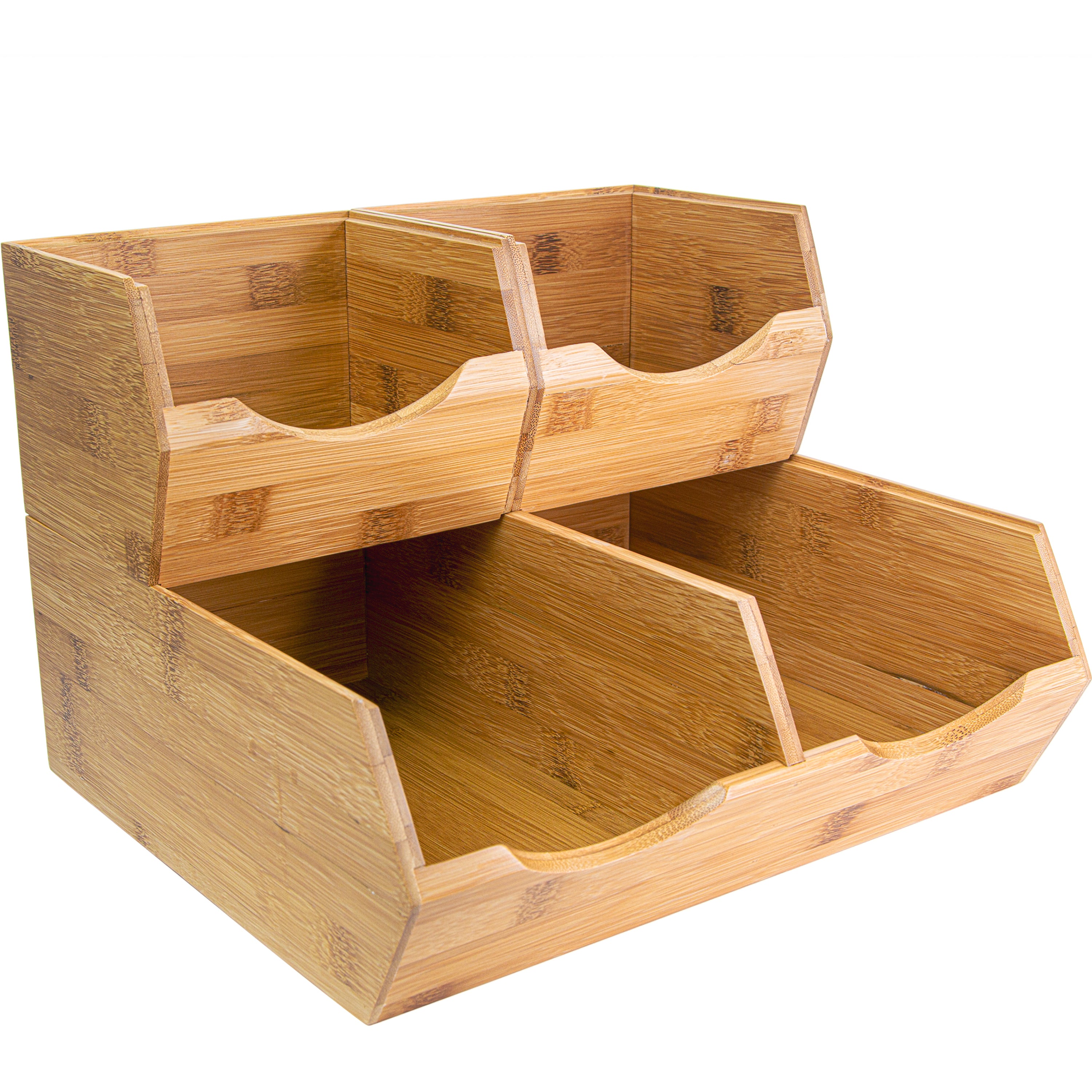 Homestead Bamboo Pantry Storage Bins