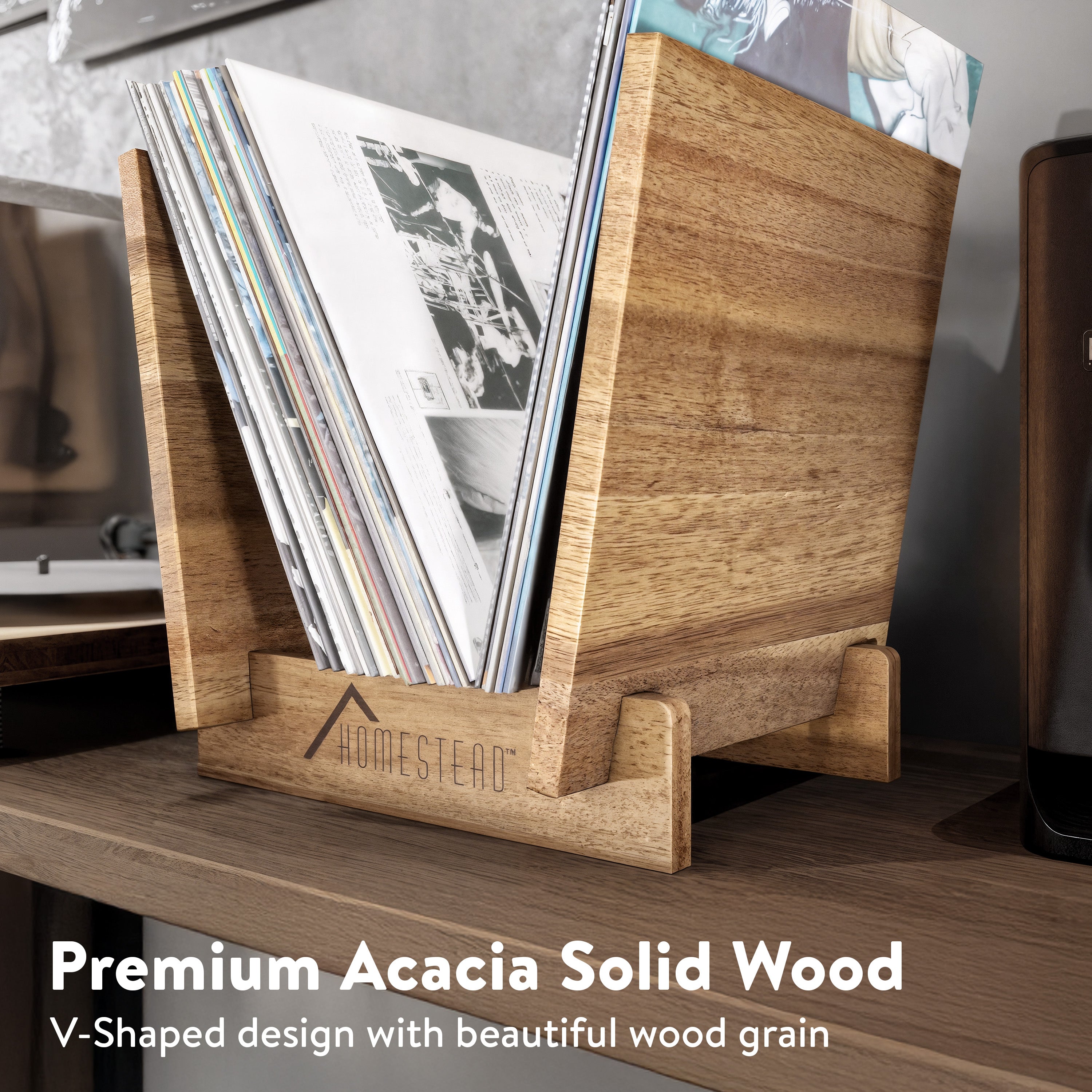 Homestead Rustic Vinyl Record Holder